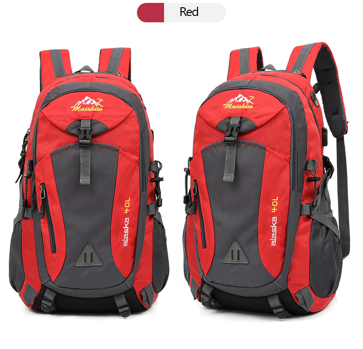 Red color Alaska Outdoor Waterproof Sports Bag 