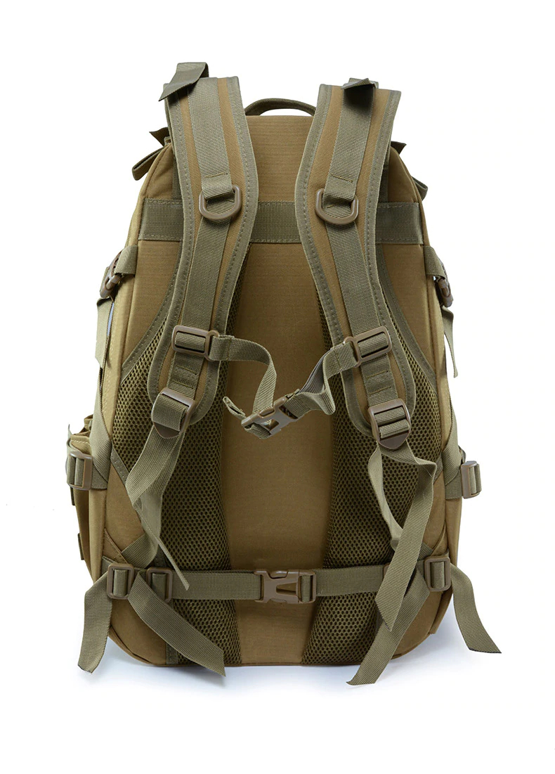 Back view of the 40L Outdoor Mountaineering Backpack