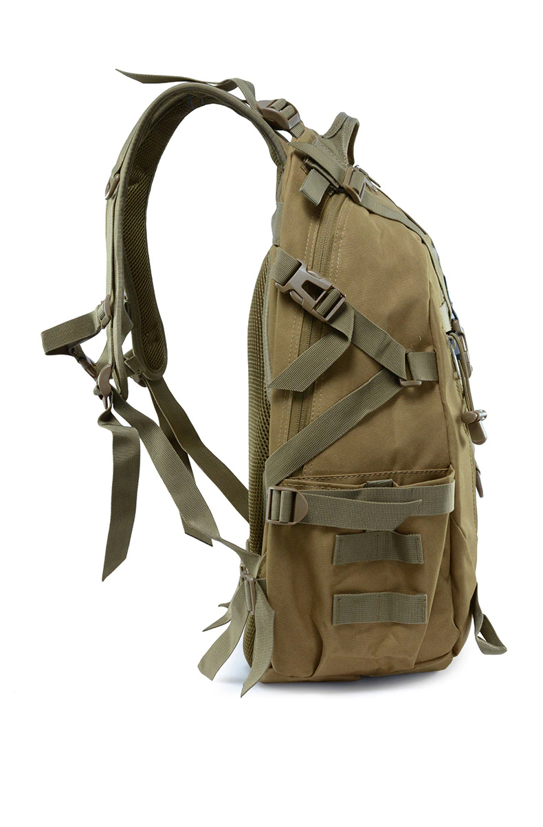 Side view of the 40L Outdoor Mountaineering Backpack