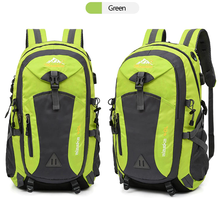 Green color Alaska Outdoor Waterproof Sports Bag 