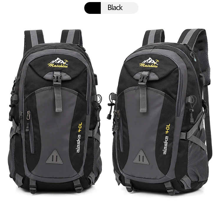 Black color Alaska Outdoor Waterproof Sports Bag 