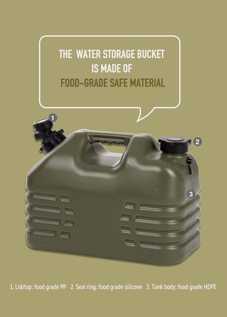 Outdoor Water storage bucket with Faucet