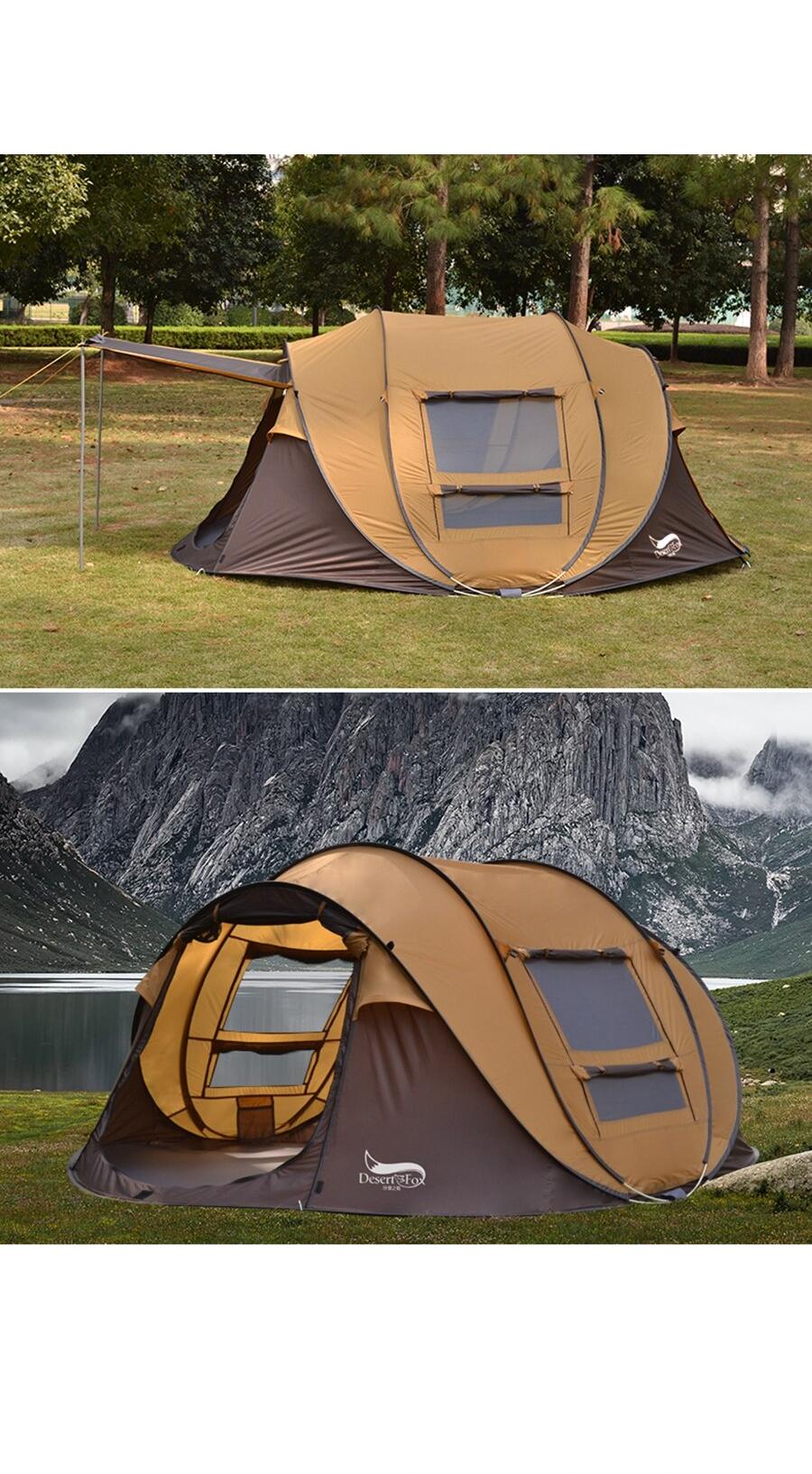 Exterior design Instant Setup Waterproof Camping tent for 4 persons