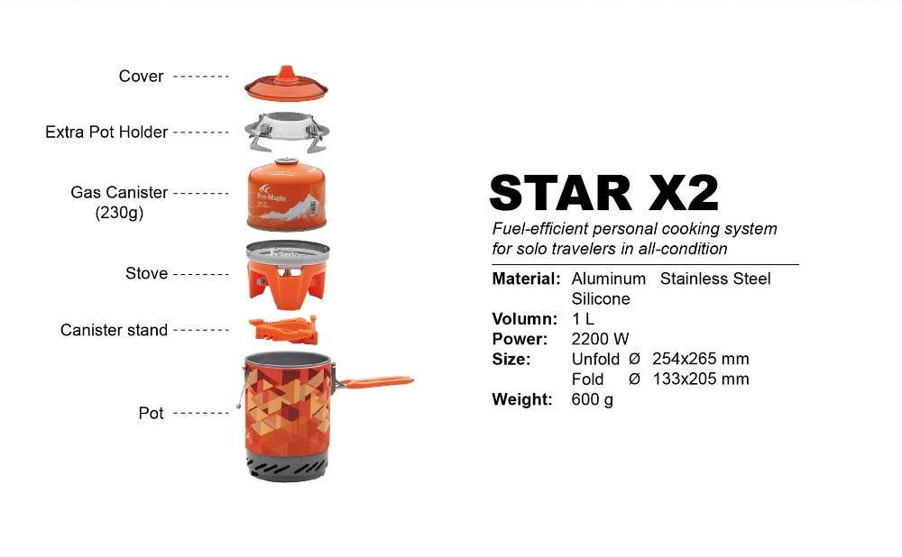 Specifications of the Outdoor Camp Gas Stove For Solo Camptripper