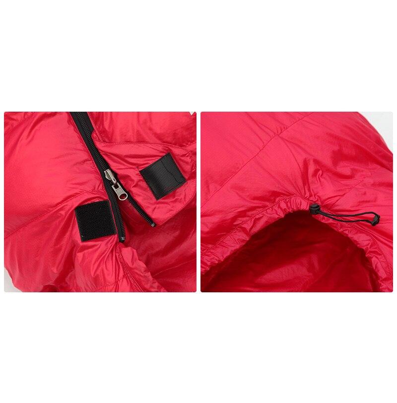 Sleeping bag with zipper and velcro